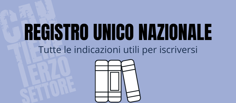 Registro unico nazionale terzo settore